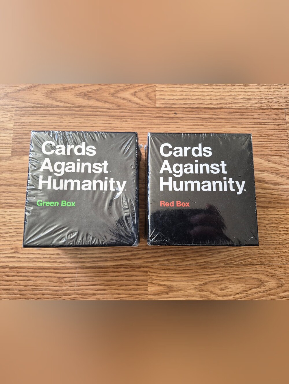 Cards Against Humanity Green Box and Red Box Card Games Brand new.